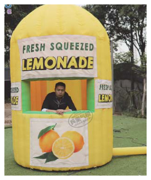 Inflatable Lemon Booth | Custom Inflatable Manufacturer & Supplier | BTCOOPS