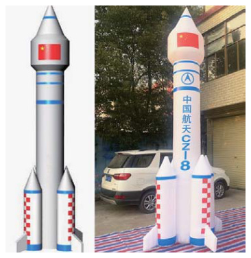 Inflatable Rocket Replica | Custom Inflatable Manufacturer & Supplier | BTCOOPS