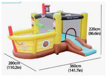 Mermaid, Pirate & Princess Bounce Houses | Kids Inflatable Bounce Houses | HAFE-2,图片275.png