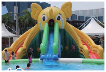 Elephant Slide Inflatable Combination | Custom Leisure Inflatables | HAFE