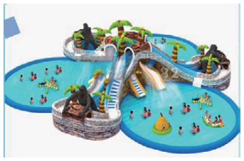 Jungle Adventure Inflatable Park | Custom Leisure Inflatables | HAFE
