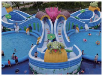 Lotus Pond Moonlight Inflatable Combination | Custom Leisure Inflatables | HAFE