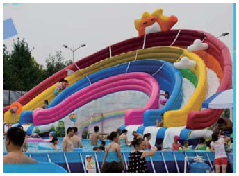 Rainbow Paradise Inflatable Combination | Custom Leisure Inflatables | HAFE