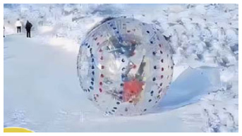 Transparent Snow Yo-Yo | Custom Leisure Inflatables | HAFE